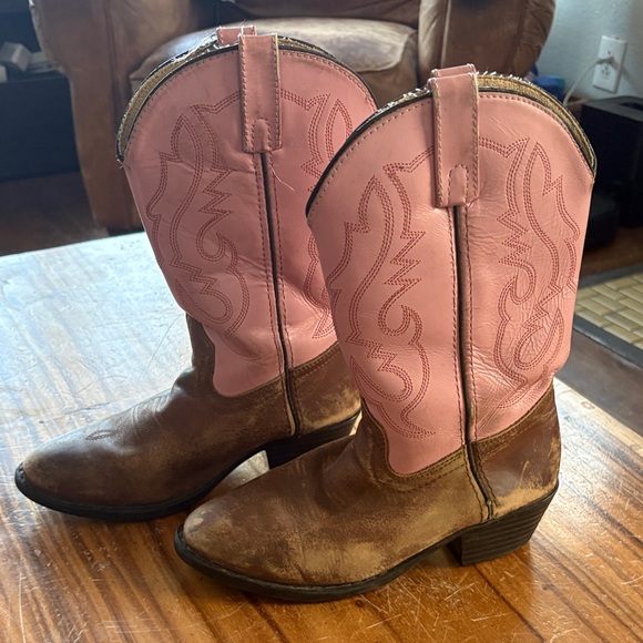 Smoky Mountain Boots Other - SMOKY MOUNTAIN BOOTS Girls Size 4 Pink and Brown Western Boots